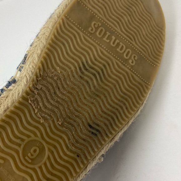 SOLUDOS Blue Striped Espadrilles - Picture 5 of 7